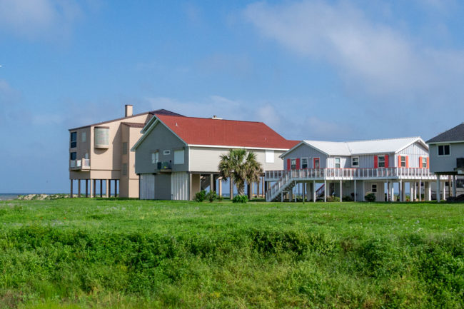Galveston - domy na vysokých kůlech