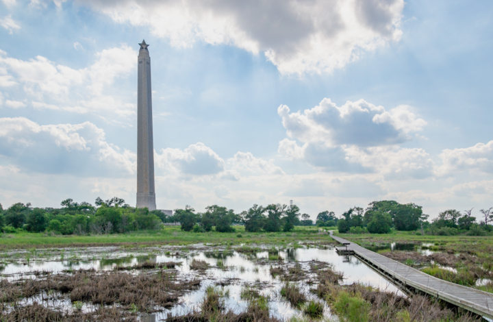 San Jacinto Monument z bažin