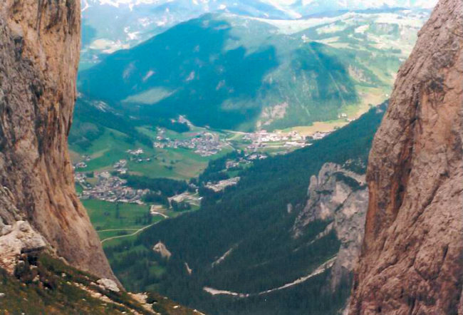 Via ferrata Brigata Tridentina - stěna vlevo