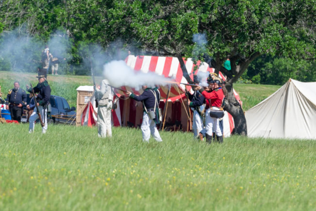 Vojáci střílí - bitva u San Jacinto