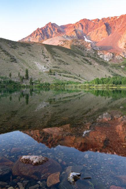 Výhod slunce u Parker Lake