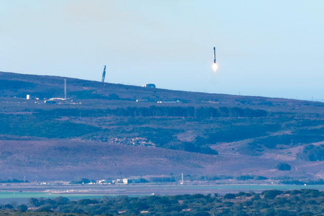 Přistání rakety Falcon 9 - Space X, Vandenberg AFB