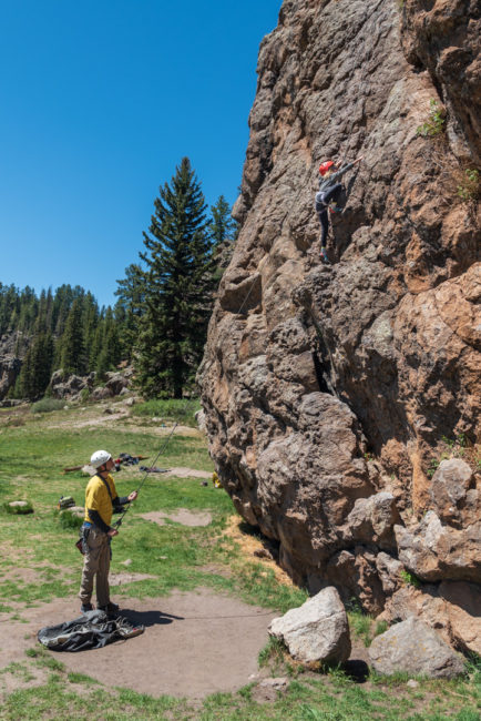 Lezení s dětmi - Jemez Mountains