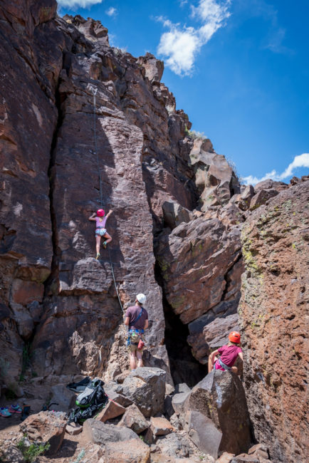 Lezení s dětmi - White Rock, Gallows Edge