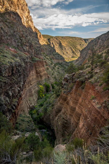 Hluboká soutěska - Frijoles Canyon, Bandelier