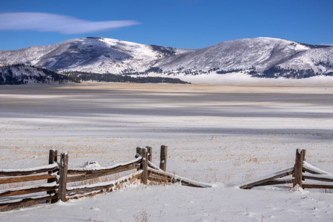 Zimní Valles Caldera