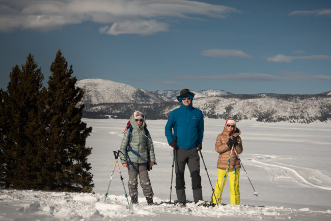 S dětma na sněžnicích - Valles Caldera