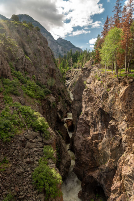 Soutěska nad divokou řekou - Via Ferrata Ouray