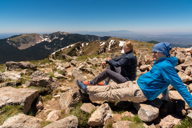 Pohoda na vrcholu Santa Fe Baldy